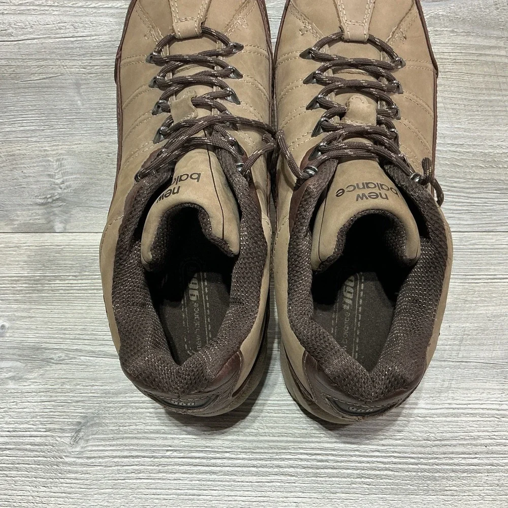 New Balance 966 Waterproof MW966BR Brown Outdoor Casual Leather Shoes Men's 14 D